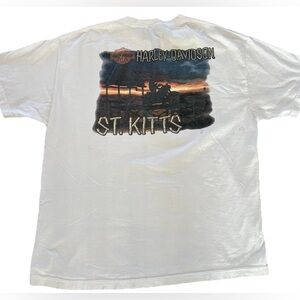 Harley Davidson Motorcycles T-Shirt Men’s XL White Short Sleeve Beach Biker
